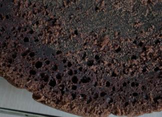 Шоколадный бисквит на кипятке, рецепт с фото Бисквит шоколад на кипятке рецепт